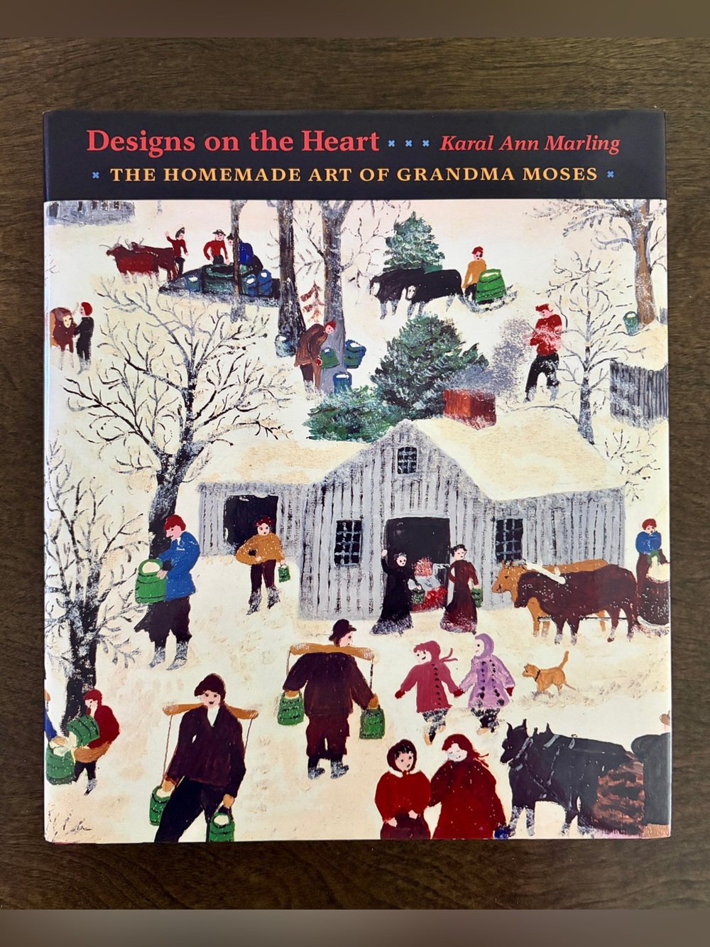 Americana Art Hardcover d/j 2006 Designs on the Heart Grandma Moses inscription